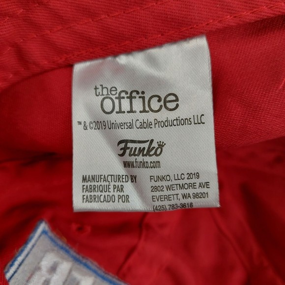 The Office Dunder Mifflin Paper Company Hat Cap Funko Strapback Adjustable Red - Picture 6 of 6